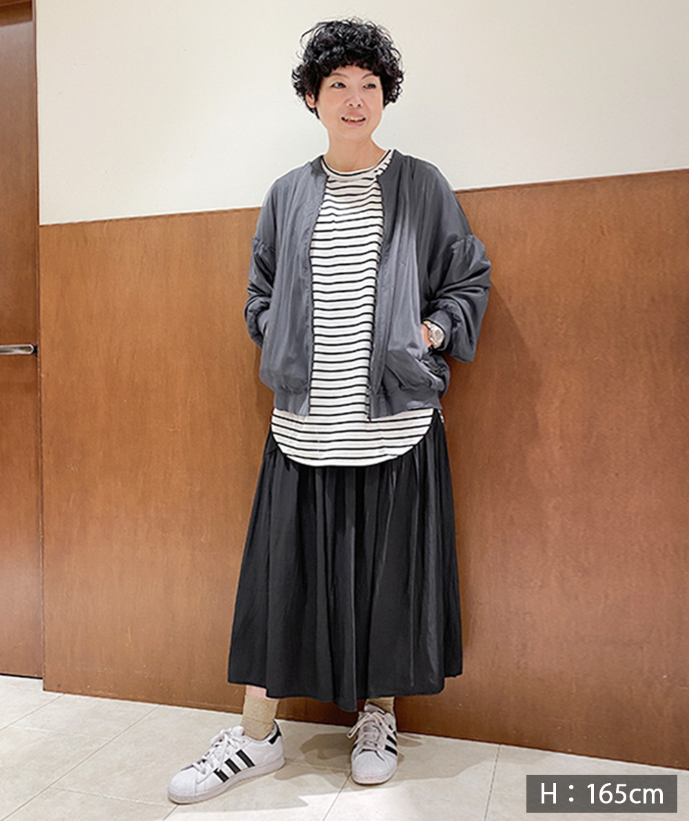 【新品タグ付き】2019SS カッセンギャザースカート シルバー